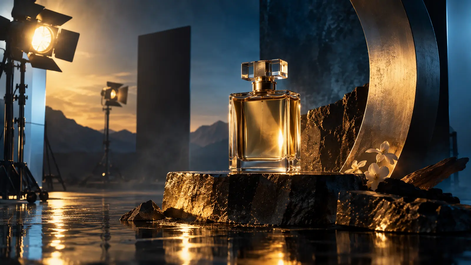 Cinematic product advertising production